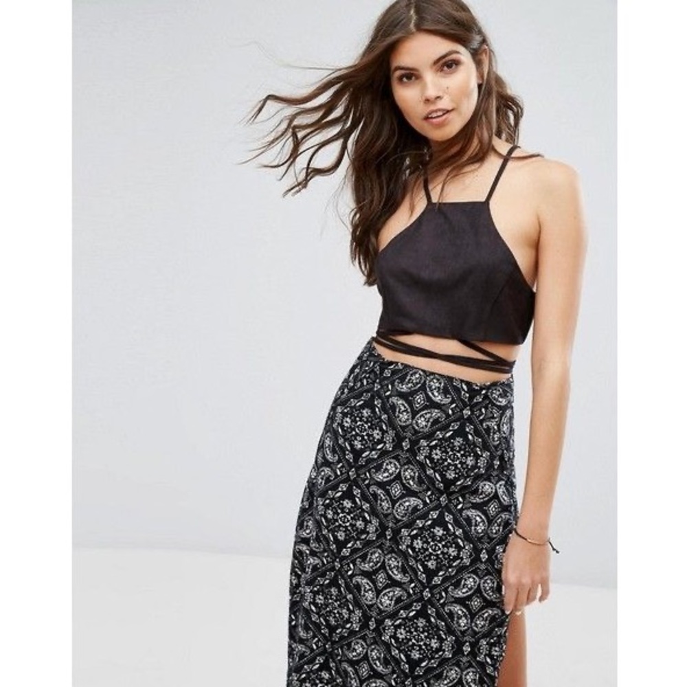 Wrap crop top
